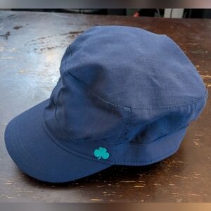 ☘️ Life Is Good Shamrock Cadet Hat - Navy Blue Clover Cap ☘️ 23"